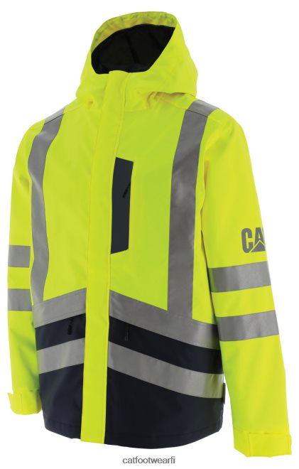 hi-vis sadetakki hi-vis keltainen 40L048220 Caterpillar miehet | topit  päällysvaatteet